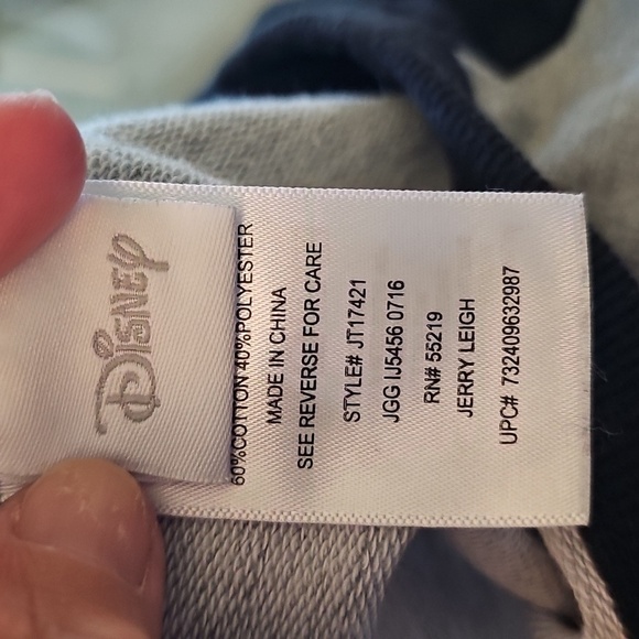 Disney Mickey & Minnie Womens Sweatshirt - Gray & Black - Picture 4 of 6